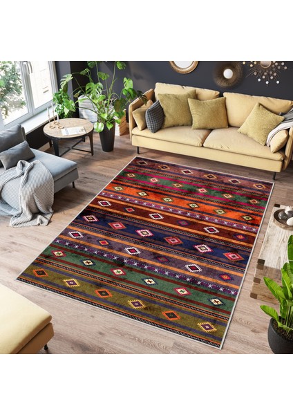 Dekoratif Özel Tasarım Yıkanabilir,ince, Kaymaz Tabanlı, Modern Halı