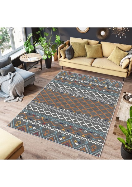 Dekoratif Özel Tasarım Yıkanabilir,ince, Kaymaz Tabanlı, Modern Halı