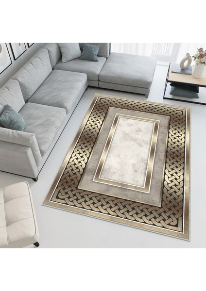 Dekoratif Özel Tasarım Yıkanabilir,ince, Kaymaz Tabanlı, Modern Halı