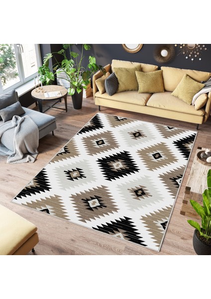 Dekoratif Özel Tasarım Yıkanabilir,ince, Kaymaz Tabanlı, Modern Halı