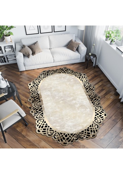 Dekoratif Özel Tasarım Yıkanabilir,ince, Kaymaz Tabanlı, Modern Halı