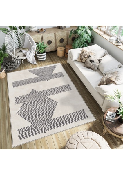 Dekoratif Özel Tasarım Yıkanabilir,ince, Kaymaz Tabanlı, Modern Halı