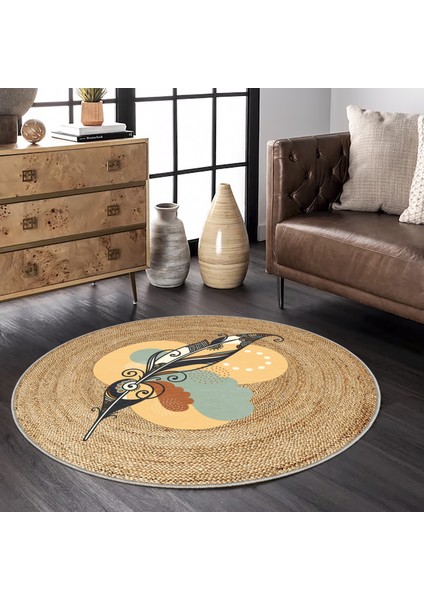 Dekoratif Özel Tasarım Yıkanabilir,ince, Kaymaz Tabanlı, Modern Halı