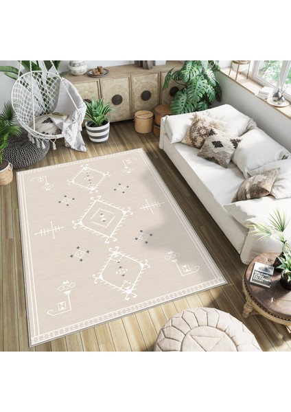Dekoratif Özel Tasarım Yıkanabilir,ince, Kaymaz Tabanlı, Modern Halı