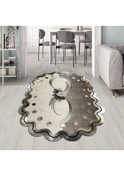 Dekoratif Özel Tasarım Yıkanabilir,ince, Kaymaz Tabanlı, Modern Halı