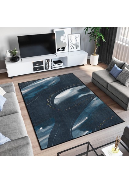 Dekoratif Özel Tasarım Yıkanabilir,ince, Kaymaz Tabanlı, Modern Halı
