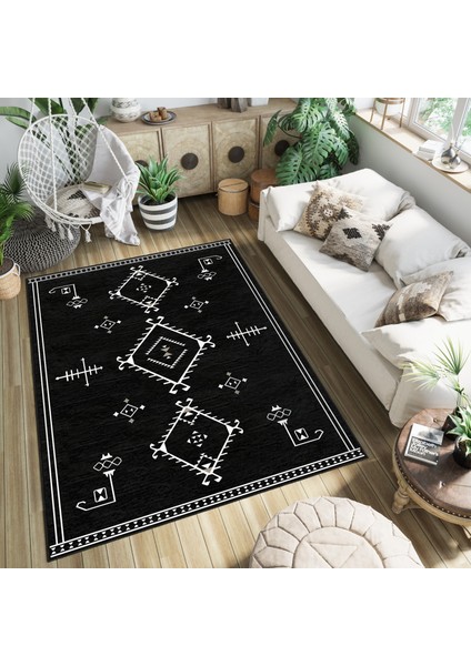Dekoratif Özel Tasarım Yıkanabilir,ince, Kaymaz Tabanlı, Modern Halı