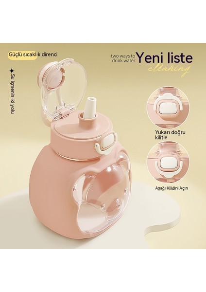 Yaz Yeni Çocuk Su Bardağı Yüksek Sıcaklığa Dayanıklı Öğrenci Evrensel Basit Büyük Kapasiteli Plastik Bardak Pipet Bardak Büyük Göbek Bardak (Yurt Dışından) modelleri