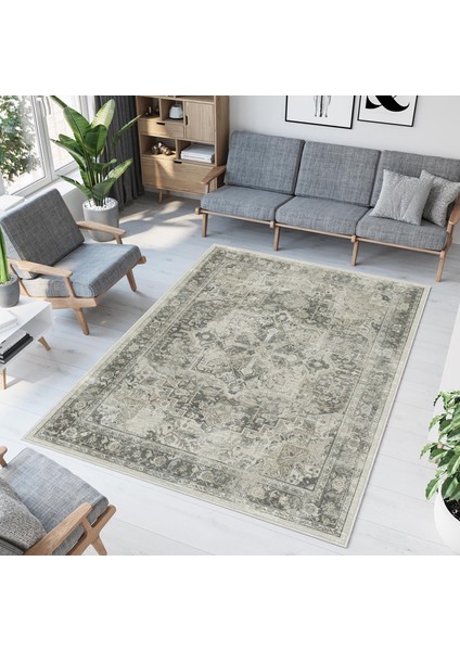Dekoratif Özel Tasarım Yıkanabilir,ince, Kaymaz Tabanlı Modern Vintage Halı