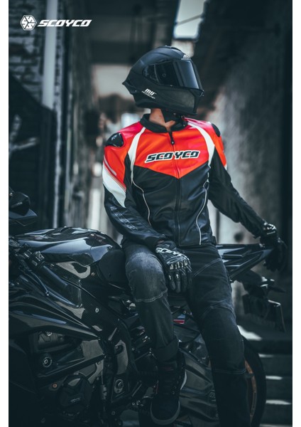 JK187 4 Mevsim Motosiklet Montu Black-Red modelleri