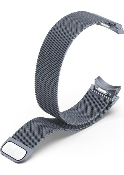 Galaxy Watch 6 Classic 43 / 47 mm Tam Uyumlu Mıknatıslı Hasır Metal Örgü Kordon Kayış Orijinal Pim