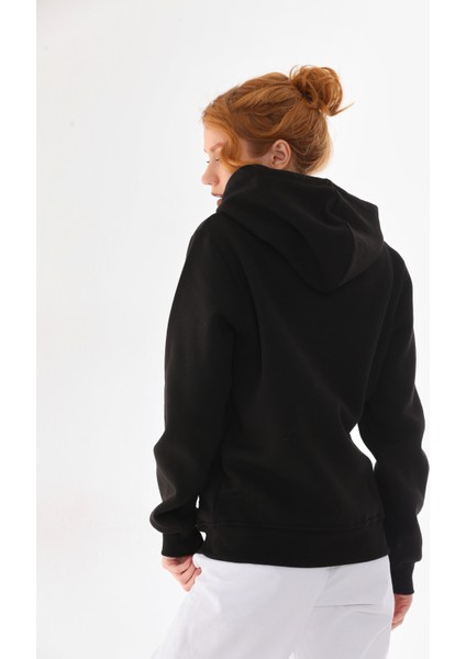Kapüşonlu 3 Iplik Şardonlu Kanguru Cepli Bayan Sweatshirt fiyatları