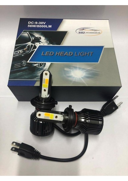 H11 LED Xenon 3 Renk Şimşek Etkili LED Xenon Çakarsız Mavi-Sarı Beyaz