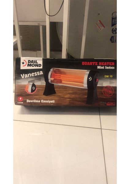 Vanessa 1500W Qartz Isıtıcı Elektrikli Ayak Sobası
