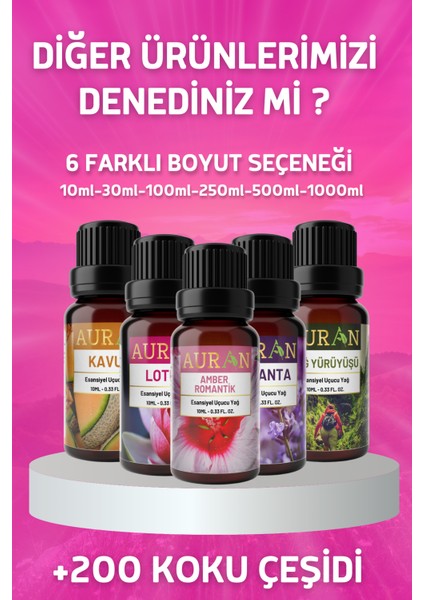 Amber Romantik Esansiyel Uçucu Koku Yağı Difüzör Esansı Buhurdanlık Yağı Aromaterapi Yağı 100ml