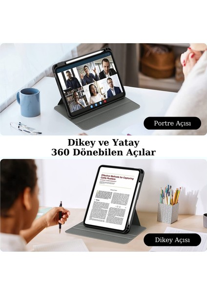 10.9 Inc 10.nesil Uyumlu 360° Dönebilen Standlı Pino iPad Tablet Kılıfı indirimleri