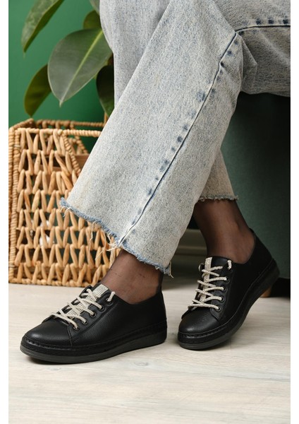 Jola Anne Genç Bağcıklı Taş Detaylı Spor Günlük Ayakkabı