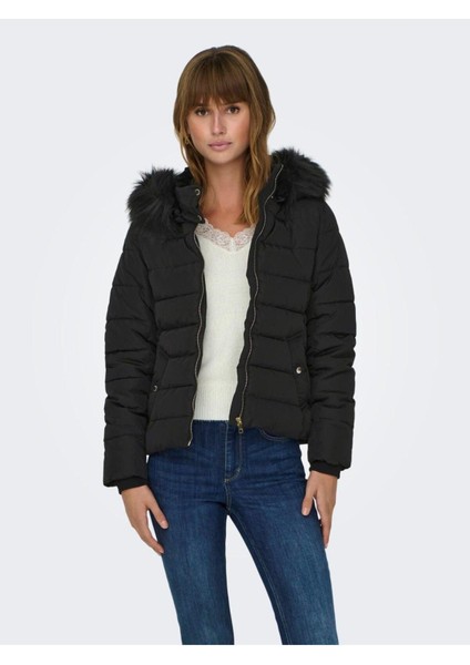 15304767-FW Onlnewcamılla Fur Hood Jacket cc Otw Kadın Kaban