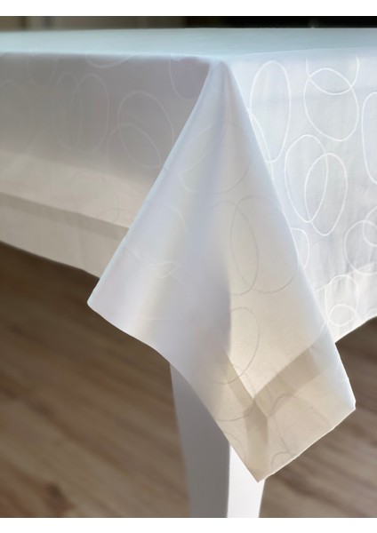 Masa Örtüsü Ekru Pollycotton 160*260 cm