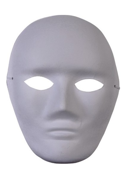Boyanabilir Boyama Maskesi Kağıt Karton Maske 100 Adet