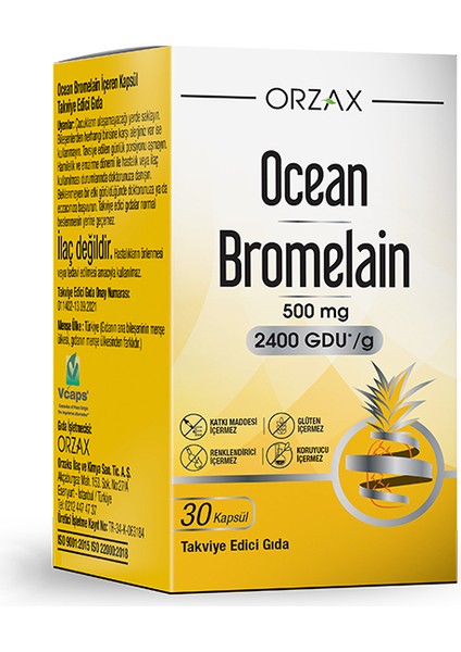 Ocean Bromelain 30 Kapsül