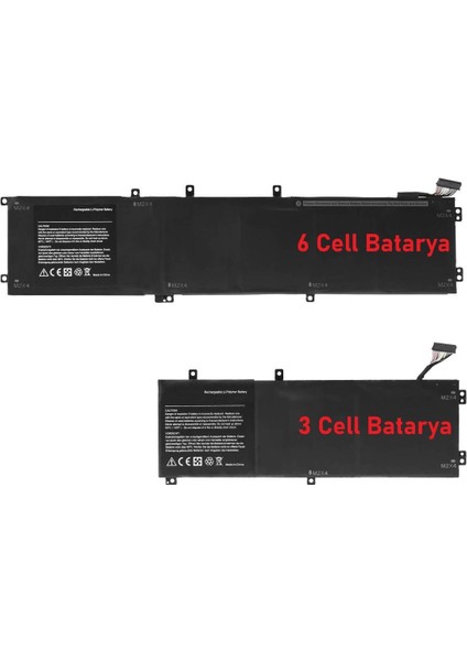 Dell Precision 5530 Versiyon P56F, P56F002 Batarya ile Uyumlu Pil3 Cell