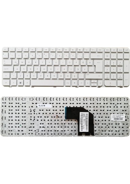 Hp G6-2101ET Klavye ile Uyumlu Beyaz