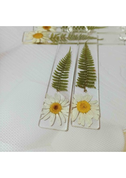 Epoksi Kitap Ayracı Papatyalı