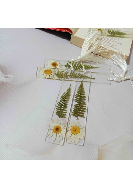 Epoksi Kitap Ayracı Papatyalı modelleri