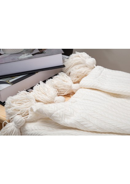 Dfn Home Softy Beyaz Koltuk Şalı 100X180 fiyatları