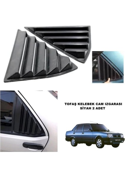 Tofaş Kelebek Cam Izgarası Cam Vizörü Havalandırma 2'li fırsatları
