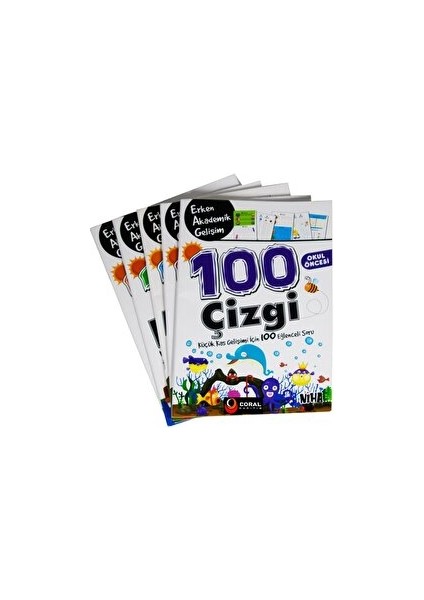 Okul Öncesi Erken Akademik Gelişim 100 Etkinlik 5 Kitap Set - Soner Öztürk