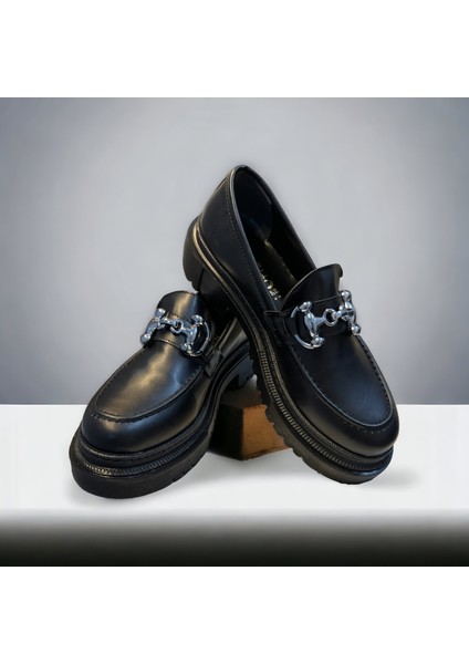 Eylül's Shoes Kadın Siyah Loafer Ayakkabı