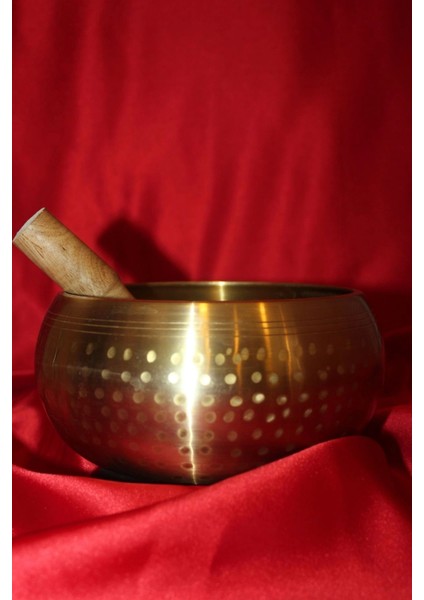 Pirinç Meditasyon Çanı Yoga Çanı Tibet Çanağı Singing Bowl 14 cm