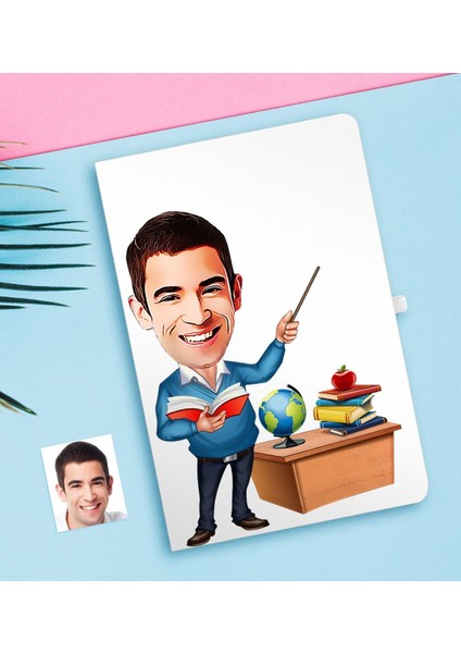 Kişiye Özel Bay Öğretmen Karikatürlü Defter-5 fiyatları