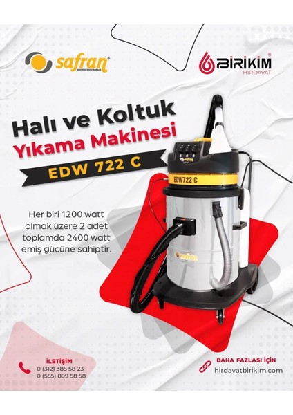 S.e.t Edw 722 C Halı ve Koltuk Yıkama Makinesi