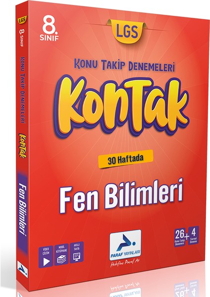 PRF Yayınları 8  Sınıf LGS Fen Bilimleri 36 Hafta Kontak Deneme