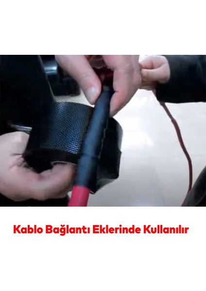Eriyen Bant Su Altı Kablo Elektrik Elektrikçi Su Yalıtım İzolasyon Sızdırmaz Bandı 19X0,8X5 Metre indirimleri