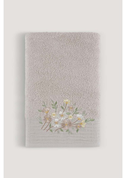 Atlas Nakıslı Banyo Havlusu Bej 70X140