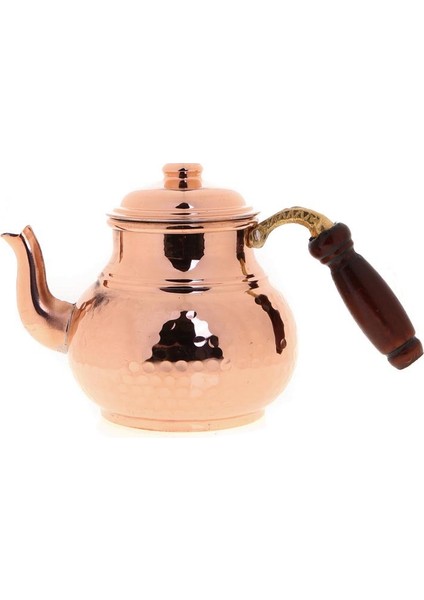 Premium Collection Teatime Isıtıcılı Kalın Bakır Çaydanlık Orta Boy