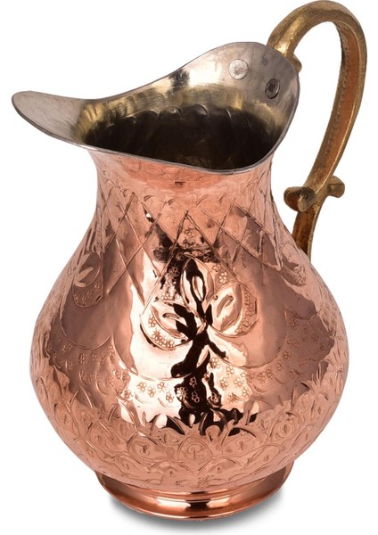 Premium Collection Roma El Işlemeli Bakır Sürahi