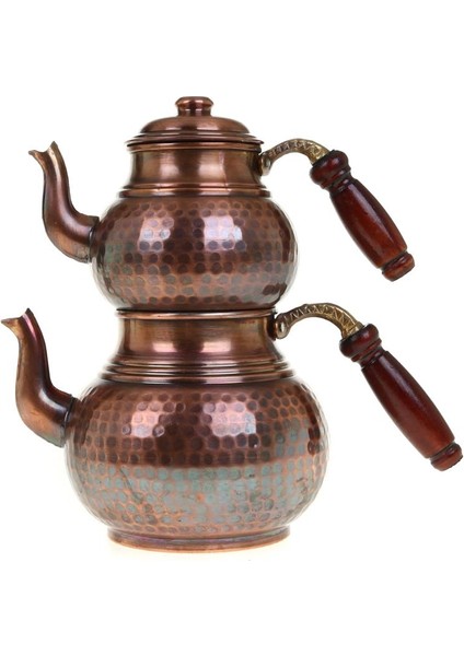 Premium Collection Teatime Bakır Çaydanlık Küçük Oksit