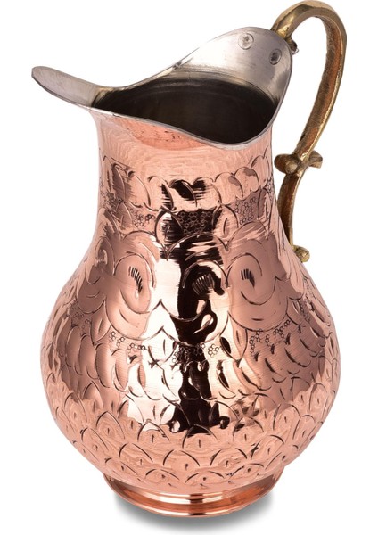 Premium Collection Roma El Işlemeli Bakır Sürahi 2000ML