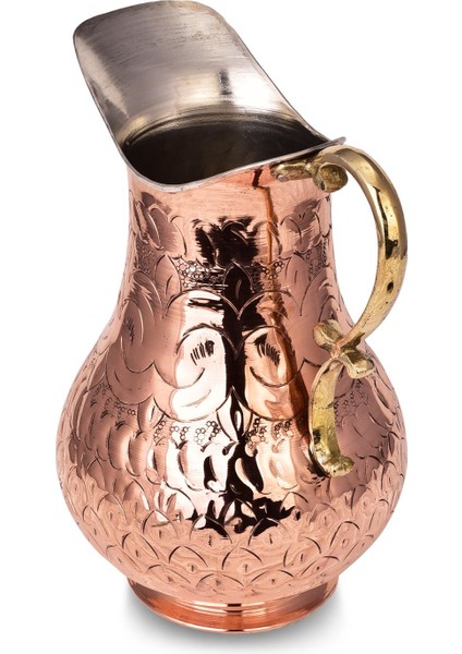 Premium Collection Roma El Işlemeli Bakır Sürahi 2000ML