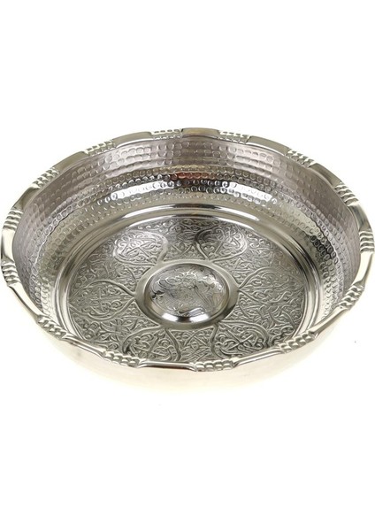 Premium Collection Gün Bakır Hamam Tası 18CM Nikel