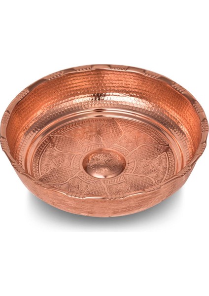 Premium Collection Gün Bakır Hamam Tası 18CM Bakır