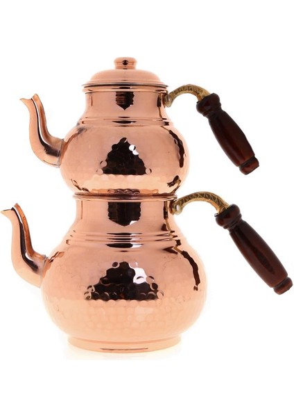 Premium Collection Teatime Bakır Çaydanlık Orta Boy