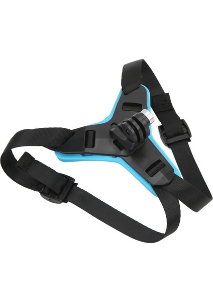 Gopro Aksiyon Kamera Kask Alt Çene Bağlantı Aparatı Pratik Mavi