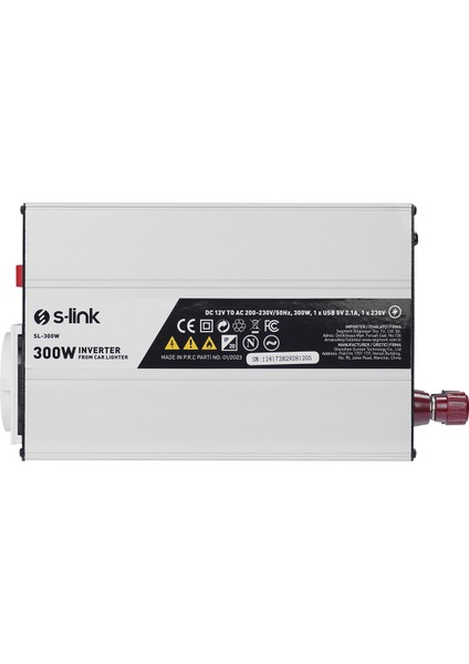 SL-300W 300W DC12V-AC230V Çakmaktan Power Inverter