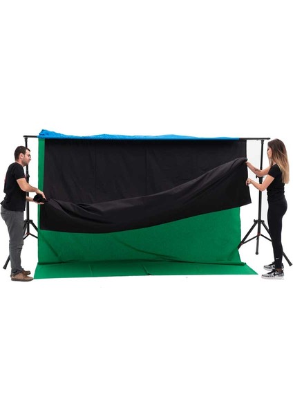 Fon Standı 3'lü 370 x 700 cm modelleri
